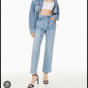 Aritzia Denim Forum Joni High Rise Loose Jeans